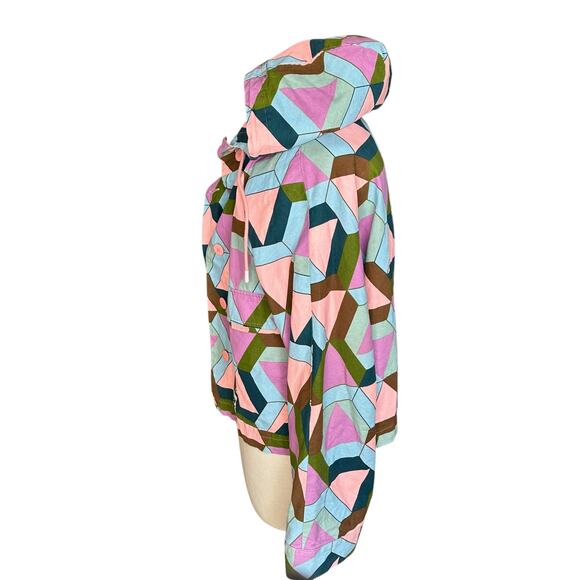 Lucy & Yak Multicolor Geometric Hooded Jacket - Picture 5 of 8